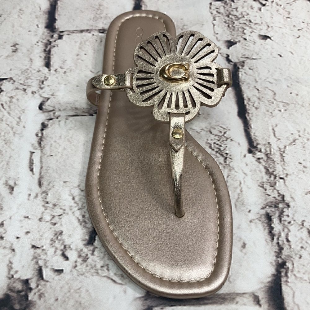 COACH JULIA SANDALS in champagne (nib) 7.5 - Picture 5 of 9